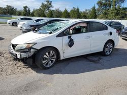 Salvage cars for sale at Apopka, FL auction: 2015 Honda Civic LX