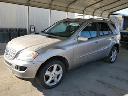 Mercedes-Benz salvage cars for sale: 2007 Mercedes-Benz ML 350