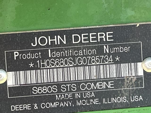 2016 John Deere S680