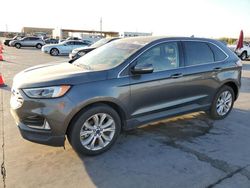 Salvage cars for sale at Grand Prairie, TX auction: 2019 Ford Edge Titanium