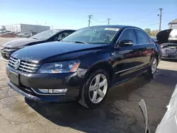 Salvage cars for sale at Chicago Heights, IL auction: 2015 Volkswagen Passat S