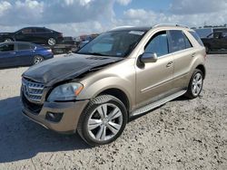 Salvage cars for sale at Houston, TX auction: 2009 Mercedes-Benz ML 350