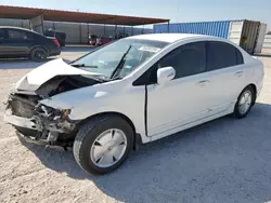 Salvage cars for sale at Andrews, TX auction: 2006 Honda Civic Hybrid