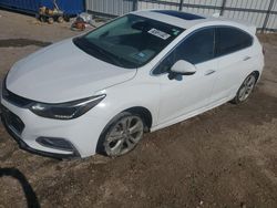 Salvage cars for sale at Houston, TX auction: 2017 Chevrolet Cruze Premier