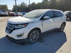 Salvage cars for sale at Savannah, GA auction: 2016 Ford Edge Titanium