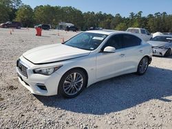 Salvage cars for sale at Houston, TX auction: 2018 Infiniti Q50 Luxe