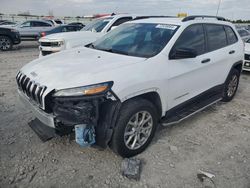 Salvage cars for sale at Cahokia Heights, IL auction: 2016 Jeep Cherokee Sport