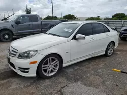 Mercedes-Benz salvage cars for sale: 2012 Mercedes-Benz C 250