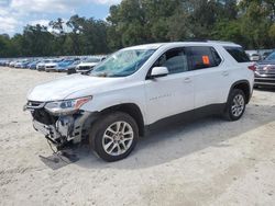 Salvage cars for sale from Copart Ocala, FL: 2018 Chevrolet Traverse LT