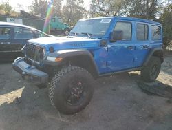 Jeep salvage cars for sale: 2024 Jeep Wrangler 4XE