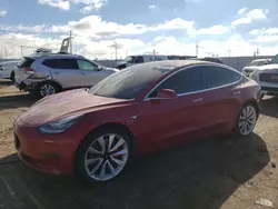 Salvage cars for sale at Greenwood, NE auction: 2018 Tesla Model 3