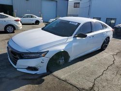 Salvage cars for sale from Copart Vallejo, CA: 2021 Honda Accord Sport SE