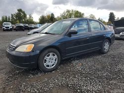 Salvage cars for sale at Portland, OR auction: 2001 Honda Civic LX