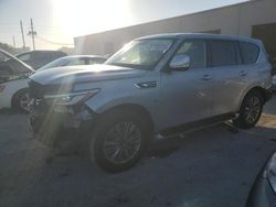 Salvage cars for sale at Jacksonville, FL auction: 2018 Infiniti QX80 Base