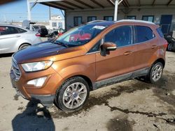 Salvage cars for sale at Los Angeles, CA auction: 2018 Ford Ecosport Titanium