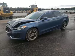 Salvage cars for sale at Dunn, NC auction: 2019 Ford Fusion SEL