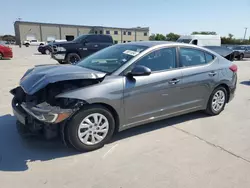 Salvage cars for sale at Wilmer, TX auction: 2018 Hyundai Elantra SE