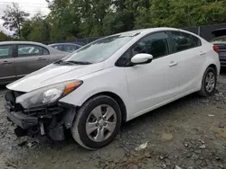 2016 KIA Forte LX en venta en Waldorf, MD