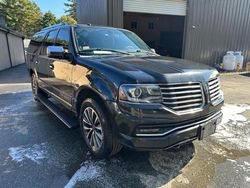 Salvage cars for sale from Copart Mendon, MA: 2016 Lincoln Navigator L Select