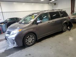 Salvage cars for sale at Windham, ME auction: 2020 Toyota Sienna XLE