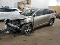 Salvage cars for sale at Ham Lake, MN auction: 2014 Toyota Highlander XLE