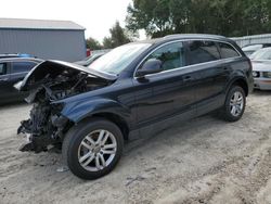 Salvage cars for sale from Copart Midway, FL: 2009 Audi Q7 3.6 Quattro