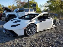 Salvage cars for sale at Marlboro, NY auction: 2022 Lamborghini Huracan STO