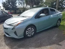 2018 Toyota Prius en venta en Riverview, FL