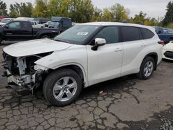 Salvage cars for sale at Portland, OR auction: 2020 Toyota Highlander L