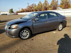 Salvage cars for sale at New Britain, CT auction: 2015 Nissan Sentra S