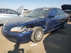 Salvage cars for sale at Brighton, CO auction: 2002 Honda Accord EX