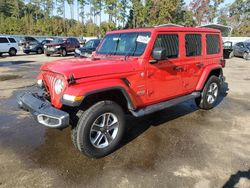 Salvage cars for sale from Copart Harleyville, SC: 2020 Jeep Wrangler Unlimited Sahara