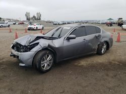 Salvage cars for sale at San Diego, CA auction: 2013 Infiniti G37 Base