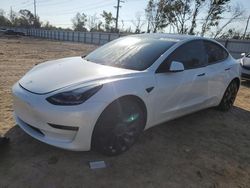 Flood-damaged cars for sale at auction: 2023 Tesla Model 3