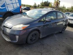 Salvage cars for sale at San Martin, CA auction: 2014 Toyota Prius