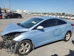 Salvage cars for sale at Grand Prairie, TX auction: 2013 Hyundai Elantra Coupe GS