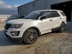 Salvage cars for sale at Jacksonville, FL auction: 2017 Ford Explorer Sport