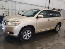 Toyota salvage cars for sale: 2008 Toyota Highlander