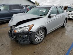 Salvage cars for sale from Copart Pekin, IL: 2012 Honda Accord EXL