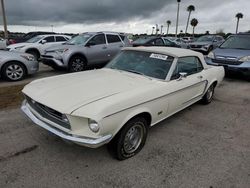 Classic salvage cars for sale at auction: 1968 Ford Mustang