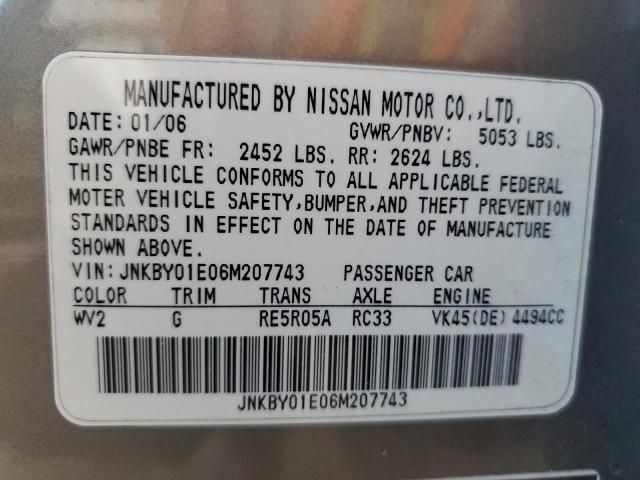 2006 Infiniti M45 Base