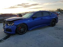 Salvage cars for sale at West Palm Beach, FL auction: 2022 Acura TLX Type S