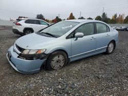 Salvage cars for sale at Portland, OR auction: 2007 Honda Civic Hybrid