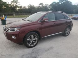 Salvage cars for sale from Copart Fort Pierce, FL: 2015 Lexus RX 350