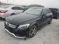 Salvage cars for sale at Montgomery, AL auction: 2015 Mercedes-Benz C 300 4matic