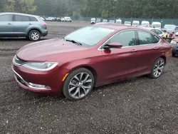 Chrysler Vehiculos salvage en venta: 2015 Chrysler 200 C