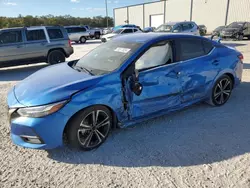 Salvage cars for sale at Tifton, GA auction: 2020 Nissan Sentra SR