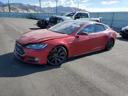 Salvage cars for sale at Magna, UT auction: 2014 Tesla Model S