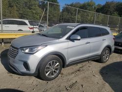 Salvage cars for sale at Waldorf, MD auction: 2017 Hyundai Santa FE SE