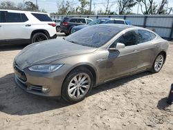 Salvage cars for sale at Riverview, FL auction: 2016 Tesla Model S